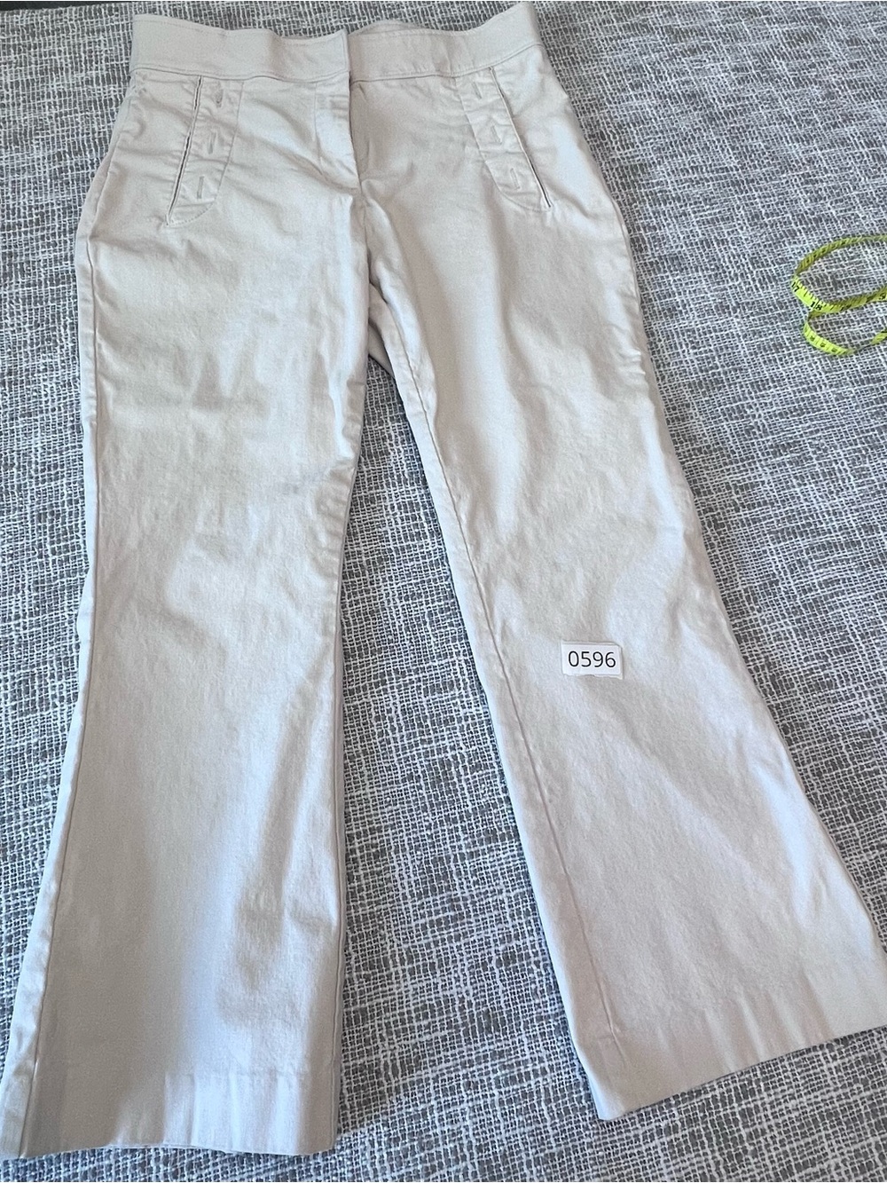 Women's Light Beige Boot-Cut Pants — Sleek Everyday Flare